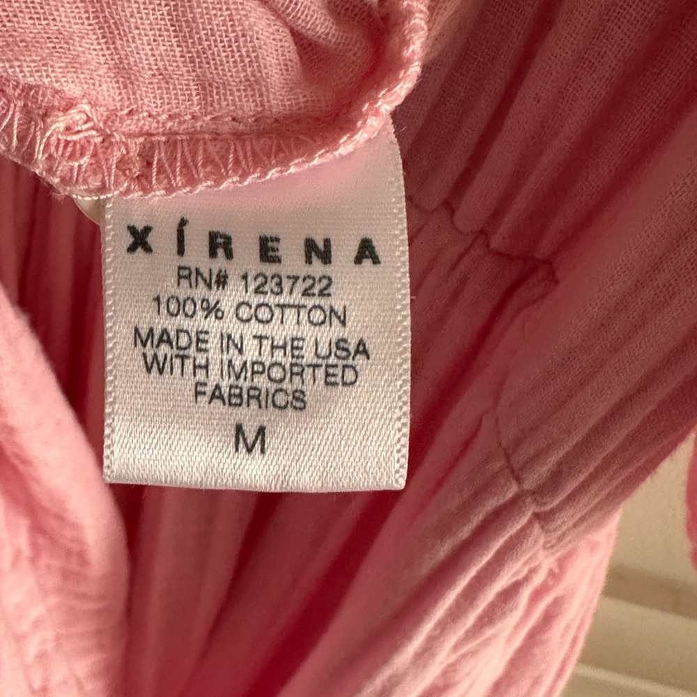 XiRENA Pink Puff Sleeve Midi Lennox Dress size Small - Picture 9 of 12